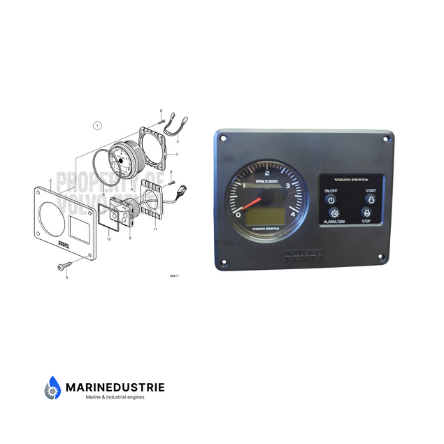 Volvo Penta MDI Instrumentenpaneel compleet - 21576250