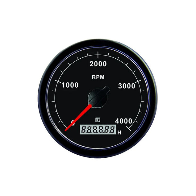 Toeren/urenteller, zwart, 0-4000 rpm - Vetus - TACHB4000