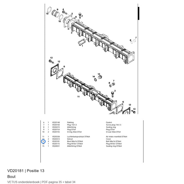 Bout - Vetus - VD20181