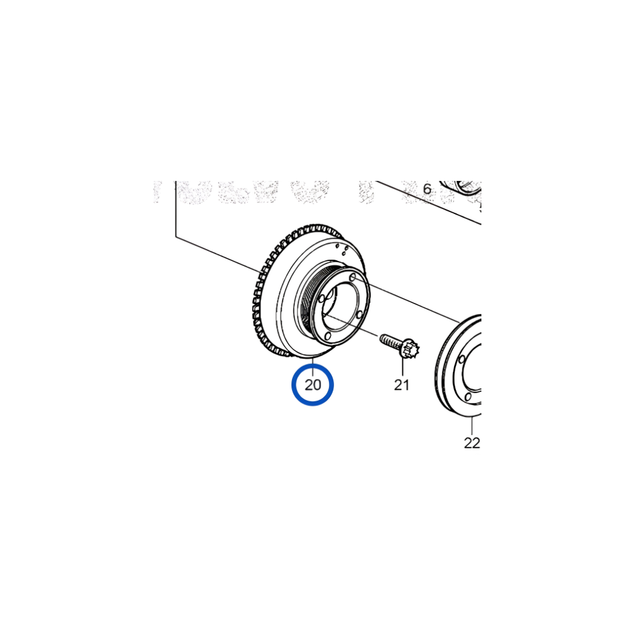 Volvo Penta TAD650VE TAD660VE Krukaspoelie - 20799122