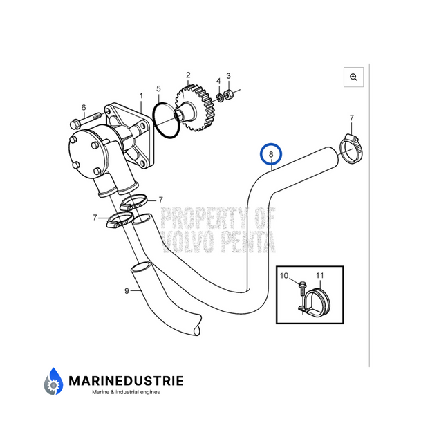 Volvo Penta D2-55 slang - 3589546