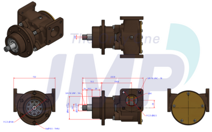 Impellerpomp Volvo Penta TAMD61, TAMD71, TAMD102D, TMD121, MD100A, MD120A - 3829311 846354 822787