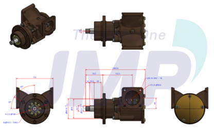 Impellerpomp Volvo Penta TAMD120A, TAMD122A, TAMD120B, TAMD122C, TAMD122D TAMD122P - 358112 3829313