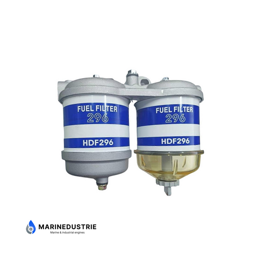 Brandstoffilter met waterafscheider (Dubbel) 1/2-20UNF