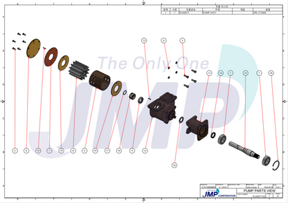 Caterpillar 3176 3406 Impellerpomp - 3N4852