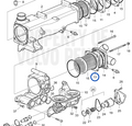 Oliekoeler insert Volvo Penta D4/D6 - 40005784