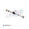 Detroit Diesel - 6V53 6V71 8V53 - impellerpomp - 5186250