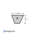 Elektromagnetische - impellerpomp – 2" flensaansluiting, B-Sectie V-Snaarpoelie 12 volt 448L/min-