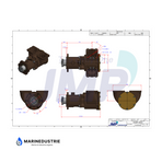 Impellerpomp Caterpillar D336, D343, D353C, D353D, D353E