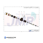Caterpillar D336, D343, D353C, D353D, D353E - 4L5788 impellerpomp