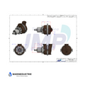 Impellerpomp Catterpillar 3408, 3408B, 3412, 3412C, 3412D, 3412E, 3508, 3508B, 3508C, 3512, 3512B, 3516B
