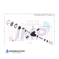 Impellerpomp deksel Volvo Penta - 840386