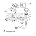 Volvo Penta expansietank rubber - 1348141