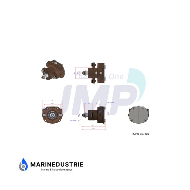 Kohler Petrol 4 & 6 cyl. impellerpomp - 344089.