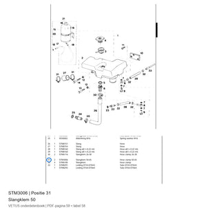 Slangklem 50 - Vetus - STM3006