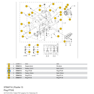 Plug PT3/8 - Vetus - STM4714
