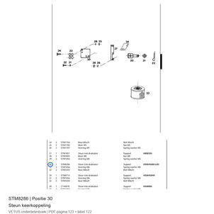 Steun keerkoppeling - Vetus - STM8286