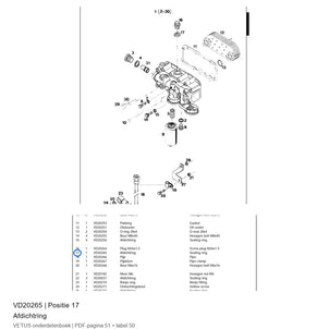 Afdichtring - Vetus - VD20265