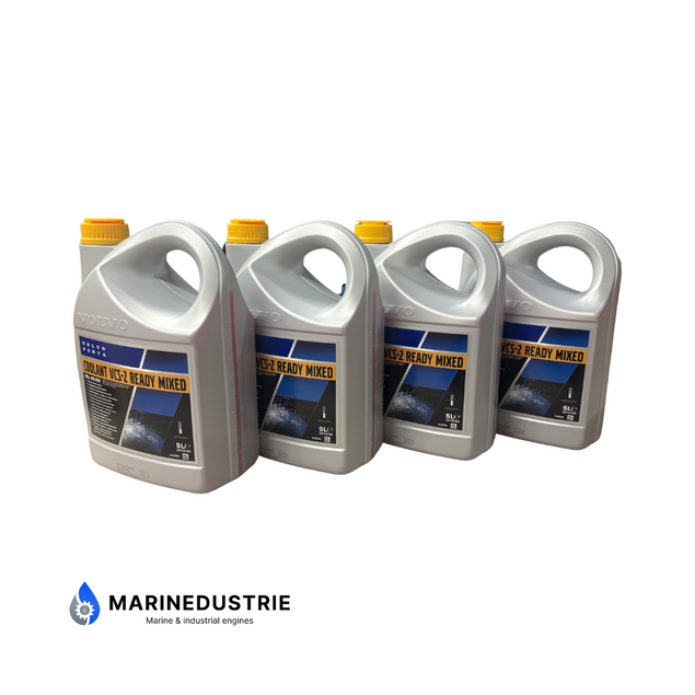 Volvo Penta koelvloeistof Geel 4 x 5L (20L) Gebruiksklaar - 22567314 VCS-2