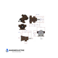 Westerbeke 4.2BCD 5.8BCGD 7.0BCGD 7.2 BCGT 9.6 BCGTC 12.5 SBEG 14SBEG - impellerpomp - WB48080-