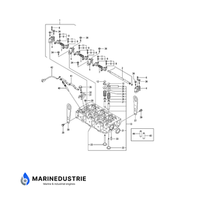 Yanmar 3JH40 Cilinderkop compleet - 129272-11700
